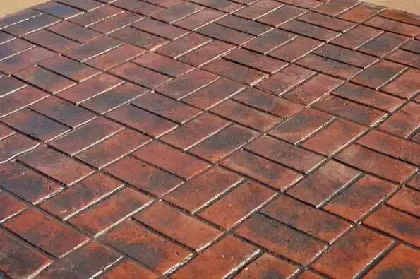Brickform Basket Weave New Brick concrete stamp product example